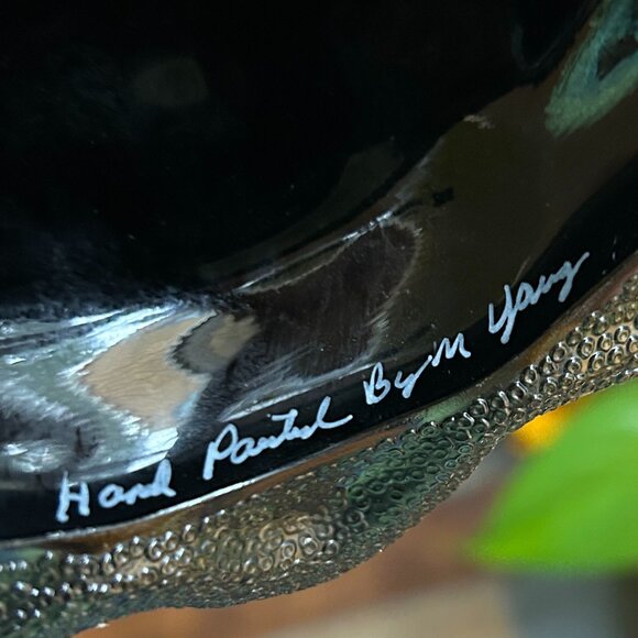 MINT 2004 Fenton Hand Painted and Signed Halloween “Christmas” Tree (#5563 ZB) - Picture 13 of 15